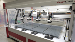 CNC-maskin FLATCOM serie M med servomotordrift: Fräsmaskin med många frässpindlar